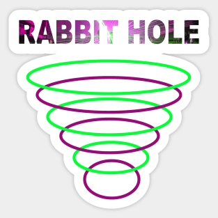 Rabbit Hole - Arcade Fire Sticker